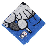 DORAEMON 吹著秘密道具“Kobeabe”毛巾手帕 藍色